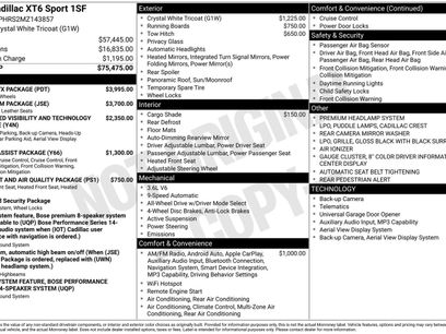 Used 2021 Cadillac XT6 Sport w/ LPO, ONYX Package