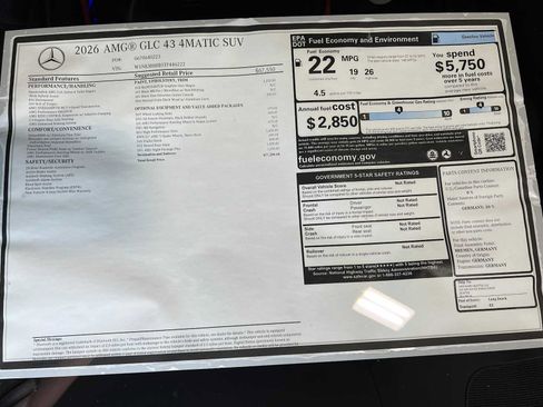 New 2026 Mercedes-Benz GLC 43 AMG 4MATIC image 37