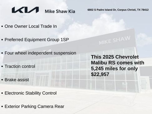 Used 2025 Chevrolet Malibu RS image 3