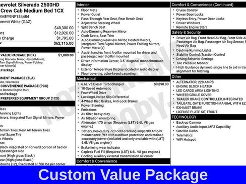 Used 2022 Chevrolet Silverado 2500 Custom w/ Custom Value Package image 3