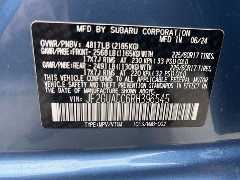Used 2024 Subaru Crosstrek 2.0i Premium AWD/4WD image 10