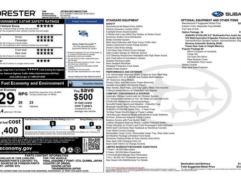 Used 2021 Subaru Forester Sport w/ Popular Package #2 image 54