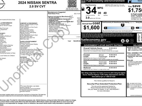 Used 2024 Nissan Sentra SV w/ All-Weather Package image 4