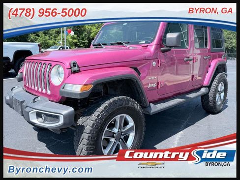 Used 2022 Jeep Wrangler Unlimited Sahara w/ Cold Weather Group AWD/4WD image 1