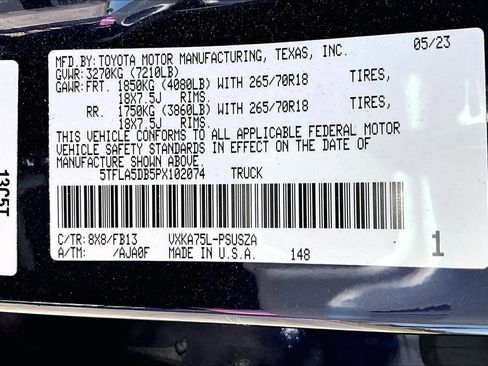 Used 2023 Toyota Tundra SR5 w/ SR5 Convenience Package AWD/4WD image 29