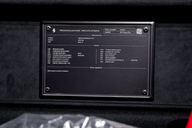 Certified 2020 Ferrari 812 Superfast RWD image 69