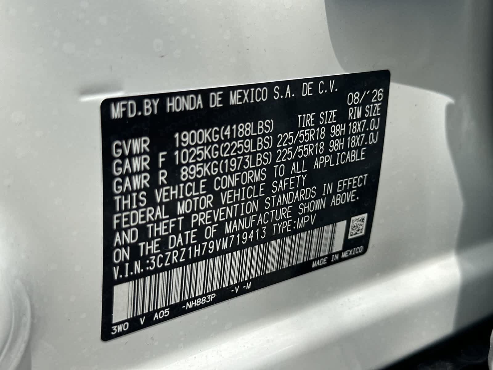 New 2027 Honda HR-V EX-L image 22