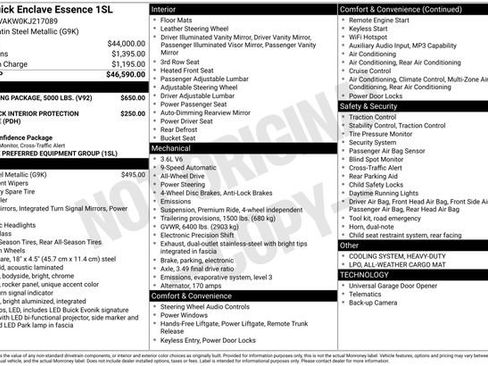 Used 2019 Buick Enclave Essence w/ Trailering Package, 5000 lbs. AWD/4WD image 38