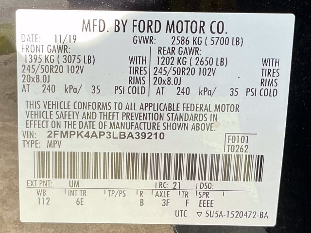 Used 2020 Ford Edge ST AWD/4WD image 31