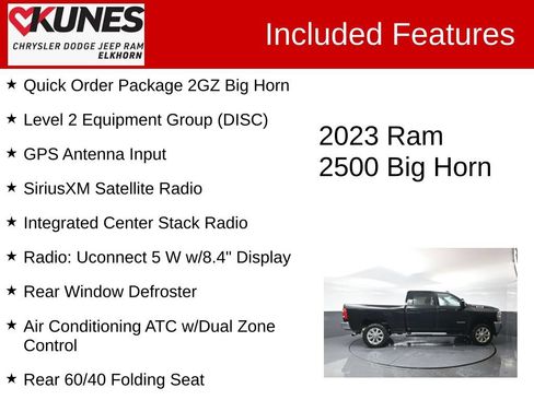 Used 2023 RAM 2500 Big Horn w/ Level 2 Equipment Group AWD/4WD image 3