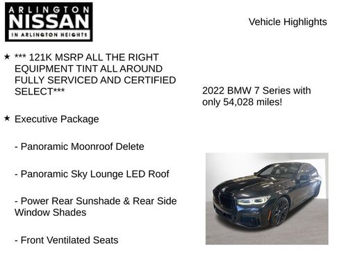 Used 2022 BMW 750i xDrive w/ Executive Package image 8
