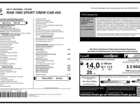 Used 2017 RAM 1500 Sport image 38