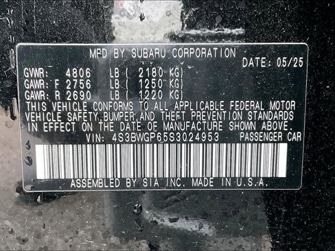 Certified 2025 Subaru Legacy Touring XT image 33