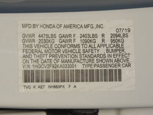 Used 2019 Honda Accord Touring image 27