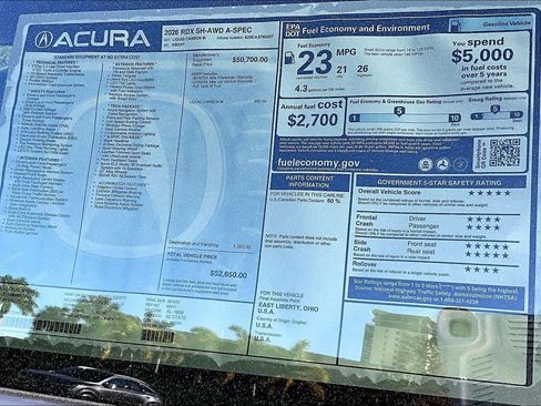 Certified 2026 Acura RDX A-Spec AWD/4WD image 22
