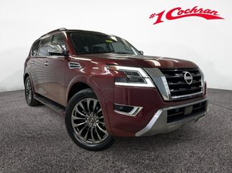 Used 2023 Nissan Armada Platinum w/ Captain's Chairs Package AWD/4WD video 1