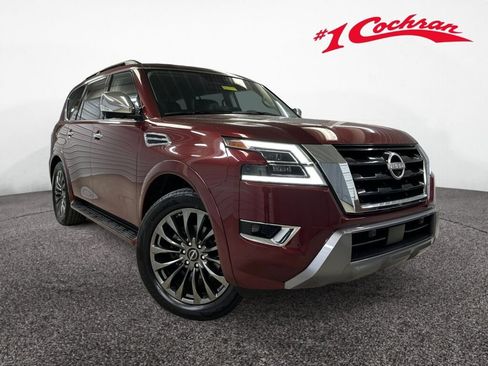 Used 2023 Nissan Armada Platinum w/ Captain's Chairs Package AWD/4WD image 1