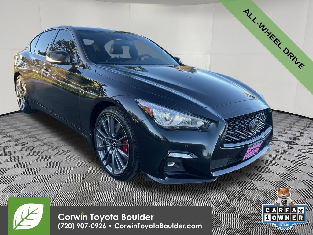 Used 2024 INFINITI Q50 Red Sport 400 w/ Black Opal Edition AWD/4WD 360° Tour