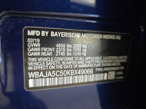 Used 2019 BMW 530i w/ Convenience Package image 34