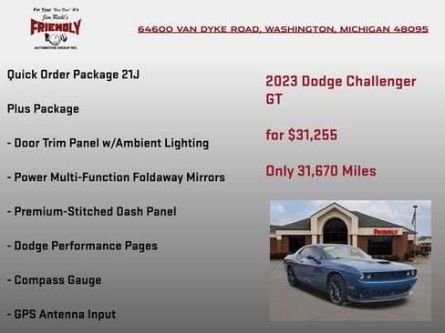 Used 2023 Dodge Challenger GT w/ Plus Package AWD/4WD image 5