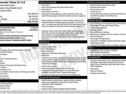 Used 2019 Chevrolet Tahoe LS w/ Skid Plate Package AWD/4WD image 5