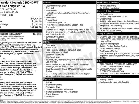 Used 2021 Chevrolet Silverado 2500 W/T w/ WT Convenience Package AWD/4WD image 4