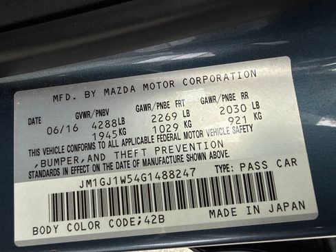 Used 2016 MAZDA MAZDA6 Grand Touring FWD image 52