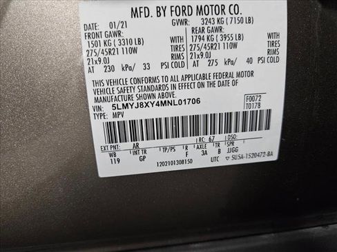 Used 2021 Lincoln Aviator Grand Touring w/ Equipment Group 301A image 25