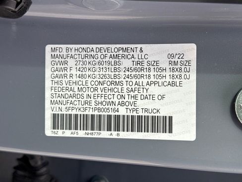 Used 2023 Honda Ridgeline RTL-E image 30