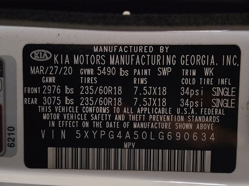 Used 2020 Kia Sorento FWD V6 image 32