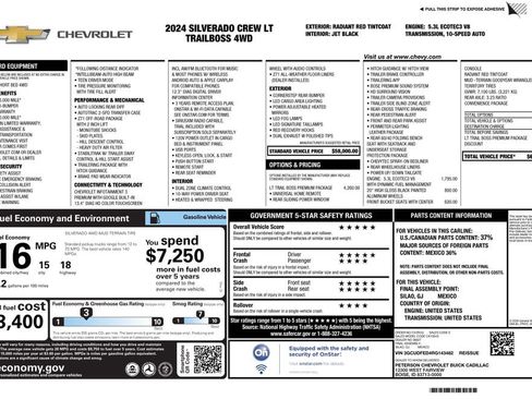 Used 2024 Chevrolet Silverado 1500 LT Trail Boss w/ LT Trail Boss Premium Package image 4