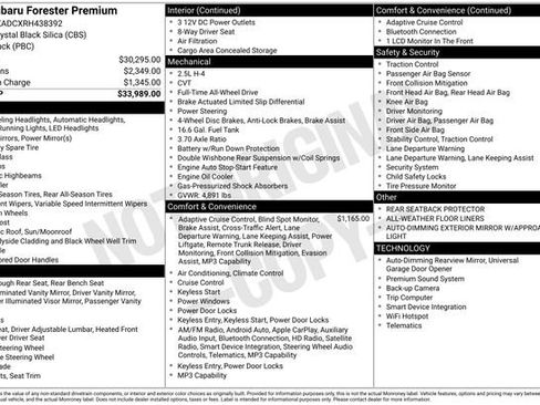 Certified 2024 Subaru Forester Premium AWD/4WD image 29