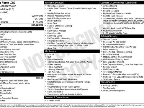 Certified 2024 Kia Forte LXS FWD image 34