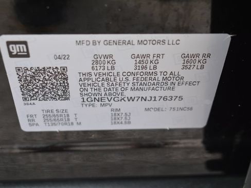 Used 2022 Chevrolet Traverse LT w/ LPO, Blackout Package AWD/4WD image 28