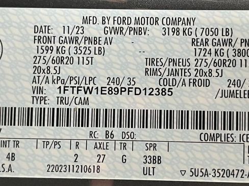 Used 2023 Ford F150 XLT w/ Equipment Group 302A High AWD/4WD image 56