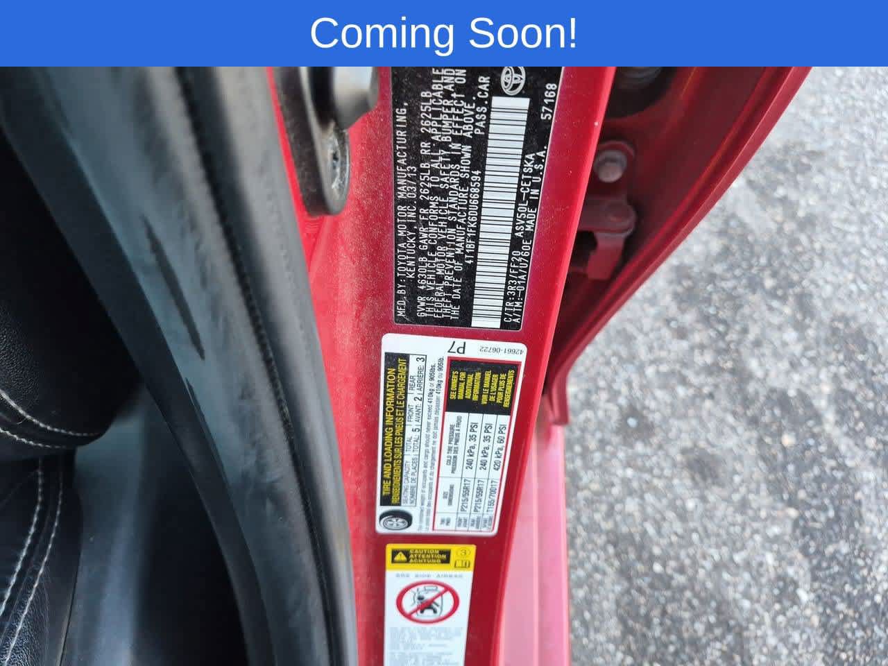 Used 2013 Toyota Camry SE FWD image 34