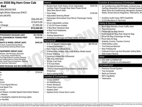 Used 2024 RAM 3500 Big Horn w/ Sport Appearance Package AWD/4WD image 17