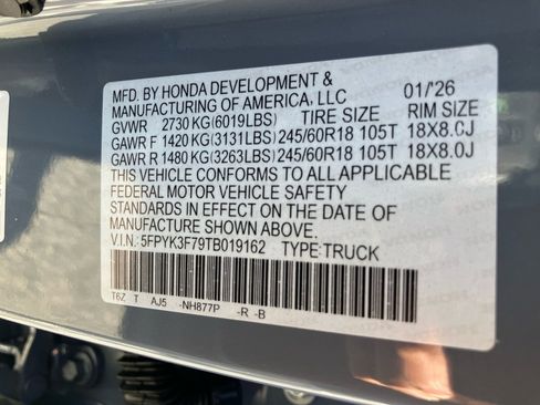 New 2026 Honda Ridgeline TrailSport+ image 35