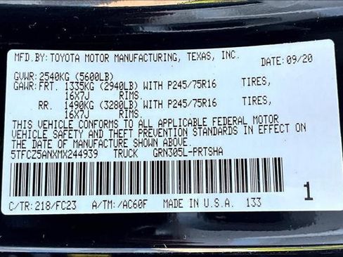 Certified 2021 Toyota Tacoma SR5 image 36