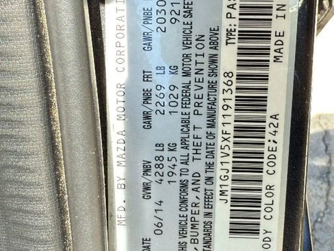Used 2015 MAZDA MAZDA6 Touring FWD image 43