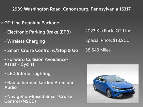 Used 2023 Kia Forte GT-Line w/ GT-Line Premium Package FWD image 5