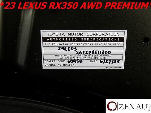 Used 2023 Lexus RX 350 Premium w/ Cold Area Package AWD/4WD image 66
