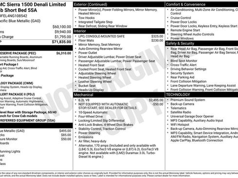 Used 2022 GMC Sierra 1500 Denali w/ Denali Reserve Package AWD/4WD image 3
