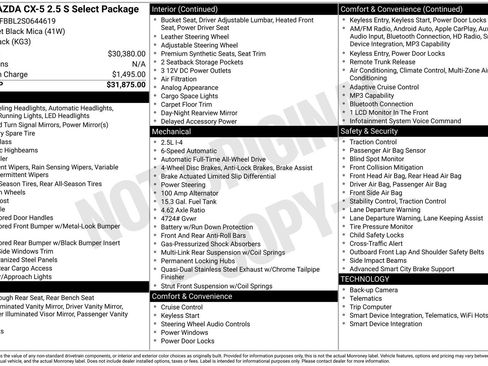 Certified 2025 MAZDA CX-5 AWD 2.5 S w/ Select Package image 2