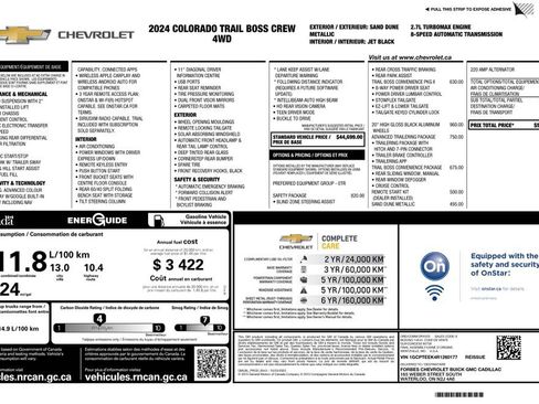 Used 2024 Chevrolet Colorado Trail Boss w/ Safety Package AWD/4WD image 2