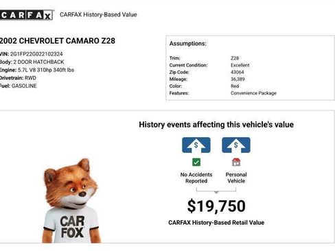 Used 2002 Chevrolet Camaro Z28 w/ Preferred Equipment Group 2 image 16