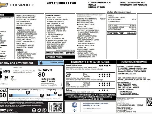Used 2024 Chevrolet Equinox LT FWD image 2