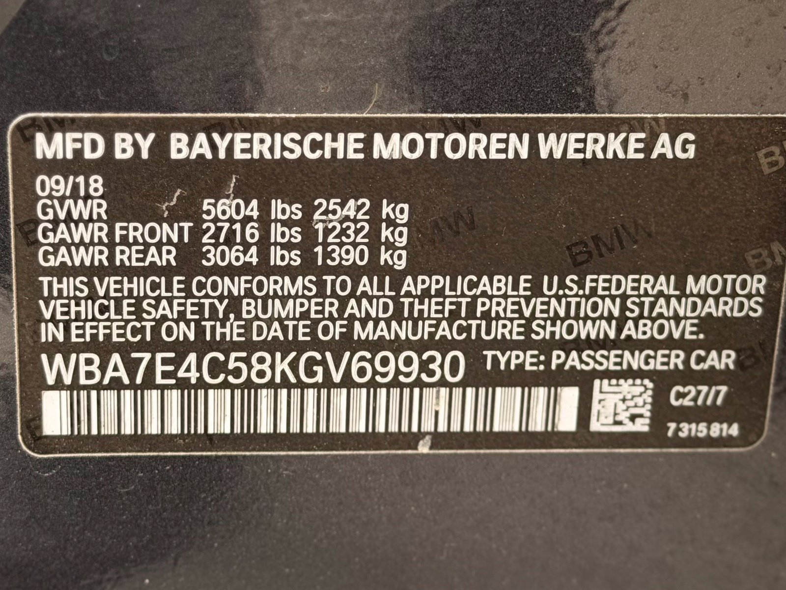Used 2019 BMW 740i xDrive w/ Executive Package AWD/4WD image 87