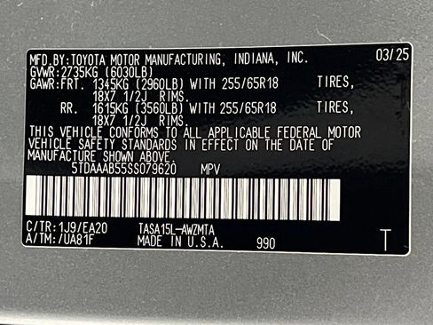 Used 2025 Toyota Grand Highlander AWD image 76