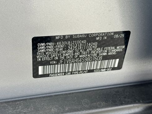 New 2025 Subaru WRX Premium image 31